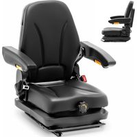 Sillón reclinable con reposabrazos y asiento tipo cinturón de tractor de 42x47 cm.