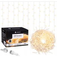 TENDA 200 LED LUCI BIANCHE ESTERNE A STALATTITE