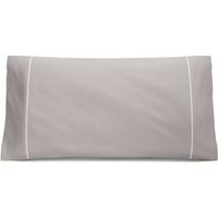 Nalui Funda de Almohada Gris 100% Algodón 180 Hilos, Suave, Fresca, Transpirable, Lavable a 30ºC