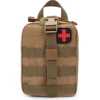 Trousse de premiers secours tactique camouflage, accessoires médicaux, kit d'accessoires camouflage, sac de rangement d'urgence pour les interventions routières en extérieur