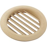 Lüftungsrosette Rundgitter ø 139mm Einlass ø 123mm Lüftungsgitter Eiche roh