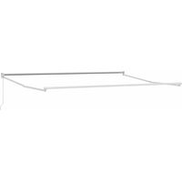 Maison Exclusive - Ausziehbarer Sonnenschirmrahmen Weiß 450 x 300