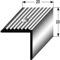 PROVISTON Treppenkanten- & Winkelprofil Aluminium 20 x 20 x 1000 mm Bronze Hell Winkel