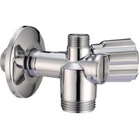 RUBINETTO SOTTOLAVABO COMBINATO LAVATRICE A 3 VIE MONO CON FILTRO 1/2""x 3/4""x3/8"" + Rosetta