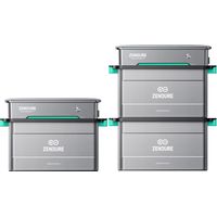 Zendure Solarflow Hyper 2000, Centrale Électrique de Balcon Entrée Solaire 1800W, Hub Intégré Micro Onduleur, Charge AC Bidirectionnelle 1200W, avec 3xAB2000L, avec 2 x Solarflow Hyper 2000