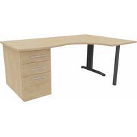 Bureau compact individuel sur caisson Ophrys