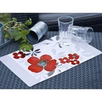 Calitex Set aus Hart-PVC Blumenmuster 44x285cm - Calitex
