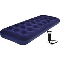 Beflockte Matratze für 1 Person 191x73x22CM Mit Pumpe 2in1 24040