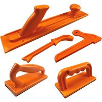 Lot de 5 blocs poussoirs de sécurité et bâtons poussoirs Poignée ergonomique avec prise en main maximale Outils de sécurité pour scie à table, menuiserie, table de défonceuse et scie à ruban Pour la