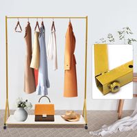 Présentoir de vêtements autonome, porte - manteau suspendu en métal avec support de rangement en bas, 120 40 160 cm