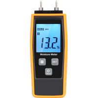 BRAVIX Testeur Humidité, Testeur Humidité Mur & Bois, Compteur de fuites, Humidité, Mortier de Ciment (Jaune)