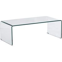 KONTE.DESIGN Tavolino MAYFAIR in Vetro Temperato, 110x40x39 cm
