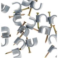 20 sujetadores plásticos ø 10 gris