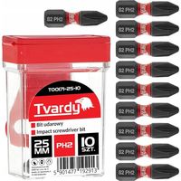 Set punte cacciavite Geko ph2 acciaio S2 25 mm 10 pezzi