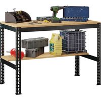 Banco de Trabajo WorkForge con 2 Niveles 117x60x81cm 7house