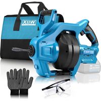 Machine de nettoyage de canalisations Compatible avec batterie 18V Spirale de nettoyage de tuyaux pour tuyaux de 19 à 85 mm de diamètre, déboucheur de canalisations en Spirale canalisations sans fil