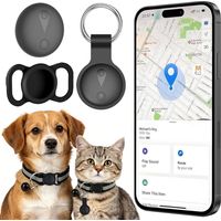 Collier GPS pour Chat, Traceur pour Chien sans Abonnement Mensuel, Compatible iOS et Android, Suivi en Temps Réel, Étanche IP67 avec Grande Autonomie, Pet Collar (A)