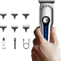 Tondeuse à Cheveux pour Hommes - et Taille-Barbe Sans Fil,Outil Ajustable Silencieux Pour Garçons Voyage Détails Précision Maison