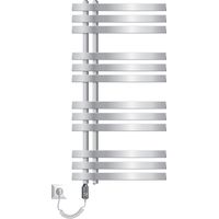 ECD Germany Radiatore da Bagno a Pannello Iron EM Design Elettrico 300W Scaldasalviette - 500 x 1000 mm - Cromato - Radiatore Elettrico 300W Scaldasalviette Asciugabiancheria 500x1000 mm