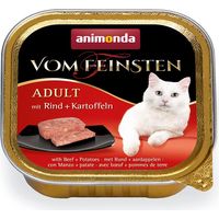Animonda Cat Vom Feinsten Adult Nassfutter für ausgewachsene Katzen – 100-g-Schale – Rindfleisch mit Kartoffeln 100 g