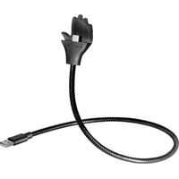 Flexibler Handhalter für Smartphones flexibler Ständer mit integriertem Lade- und Datenkabel,
besonders stabil,
usb a - usb typ c, Länge 0,5 m