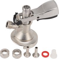 Embout de robinet à bière en acier inoxydable, raccord de fût de bière, distributeur de baril de vin, coupleur de pompe à bière
