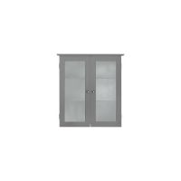 Placard mural de salle de bain armoire de rangement gris Connor Teamson Home EHF-581G