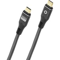Oehlbach Câble USB-C USB-C® mâle 1 m anthracite blindage par tresse, 8K UHD D1C9368