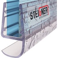 STEIGNER Duschdichtung UK15 Ersatzdichtung für Dusche Wasserabweiser, L, 120 cm, (Einzeldichtung), 5mm bis 8mm Glasstärke
