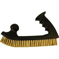 Handbürste in Hobelform - vermessingter Stahldraht 0.30 mm - für Holz/Metall - Hartes Abbeizen - LEMAN - 760.192