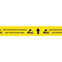 Ruban adhésif antistatique (ESD) BJZ C-195 075 jaune, noir (L x l) 15 m x 70 mm 15 m Q60153