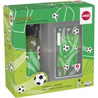 Emsa 518140 Bimbo Set Regalo Borraccia 400 ml e Clipbox Tritan PP senza BPA lavabile in lavastoviglie colore Verde