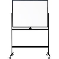 Fahrbares Whiteboard "Color" - Schwarz - 90 x 120 cm - Doppelseitig & magnetisch