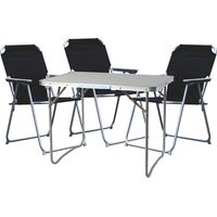4-teiliges Campingmöbel Set schwarz 80x60x68cm-DMC330871+3xDPO2600S