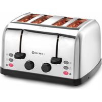 Grille-pain pour 4 toasts, 3 fonctions, 7 niveaux de chauffe, 1500 W