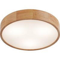 Lamkur Round Zylindrische Deckenleuchte Eiche, 3x E27