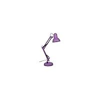 BEL AIR HOME - Desk LampLED Articulated Desk Lamp LED Anti-Glare Vintage Retro Design Altezza regolabile 34-67 cm Metallo robusto Ideale per l'ufficio e la casa, (MATTE PURPLE)
