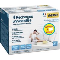 Absorbedor de humedad seko recarga 4 unidades 1kg