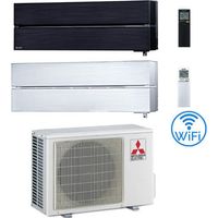 Climatiseur Mitsubishi Kirigamine Style Wifi R32 Noir + Blanc Nacré Double Split 12000 + 12000 BTU avec U.E. MXZ-4F72VF Classe A++/A+