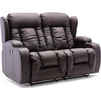CAESAR HIGH BACK MANUAL BOND GRADE LEATHER RECLINER 3+2+1 SUITE SOFA ARMCHAIR SET BROWN 2 SEATER