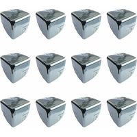 Protection pour meubles Protecteurs d'angle en Métal Protection Coin de Table 12 Pièces Équerres de Protecteur d'angle Métal Edge Protège Coins pour Tables et Meubles Pointus