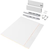 Emuca – Kit de tiroirs pour cuisine et salle de bain 3173512 – Hauteur 178mm – Profondeur 500mm – Charge max 40kg – Coulisses à fermeture amortie