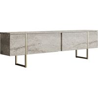 Meuble TV en bois "Luxe" - 180 x 30 x 50 cm - TravertinOr