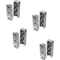 SOTECH Möbelverbinder verdeckt Bettverbinder SOLID Korpusverbinder aus Metall Einhänge-Verbinder Beschlag für Betten, Möbel & Metallbau Tragkraft bis 250 kg 4 Set - Holzverbinder unsichtbar