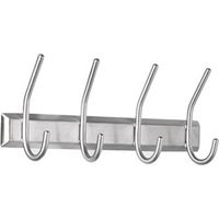 ALCO Barre de portemanteau 2841 Nombre de crochets: 4 (l x H x P) 31.5 x 13 x 7 cm acier inoxydable argent 1 pc(s)