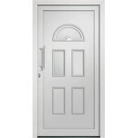 vidaXL Porte d'entrée Blanc 110x210 cm