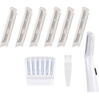 Épilateur facial pour femmes, rasoir à lumière LED, rasoir dermaplaning impeccable-AquaForge