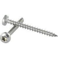 VBA Vis bois agglo Tête ronde TR TORX T20 3.5X30 Filetée sur 18 Inox A4-1 pièce