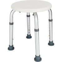 Chaise de bain médicale en alliage d'aluminium pour baignoire avec hauteur réglable Blanc