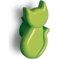 POMOLO ANIMALIER GATTO EFFETTO VETRO SATINATO VERDE